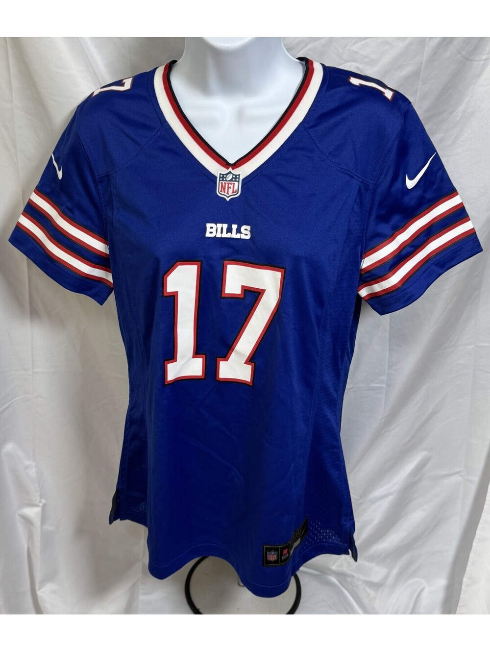 Nike Josh Allen #17 Buffalo Bills Game Jersey Royal Blue Women's M NWT